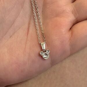 Disney World Mickey Mouse Silver Necklace